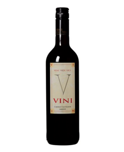 Veni Vedi Vici VINI bottle of delicious and affordable Cabernet Sauvignon
